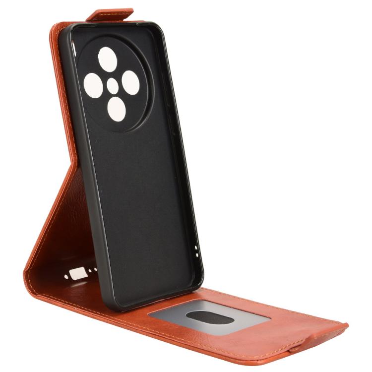 For vivo X200s 5G Magnetic Vertical Flip Leather Phone Case with Buckle