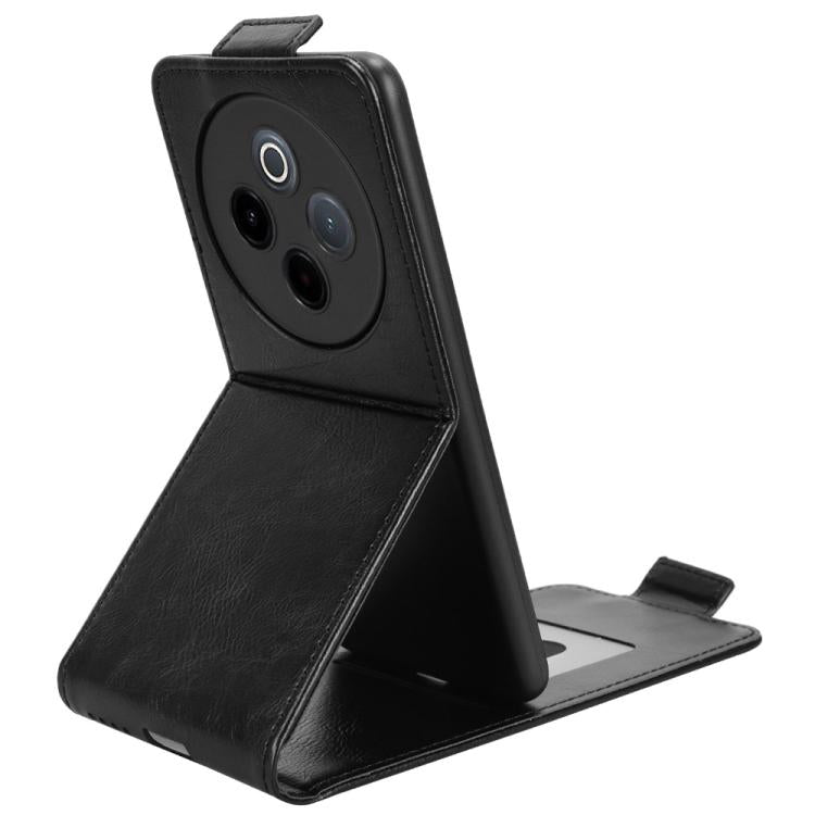 For vivo Y300 Pro 5G / iQOO Z10 5G India Magnetic Vertical Flip Leather Phone Case with Buckle