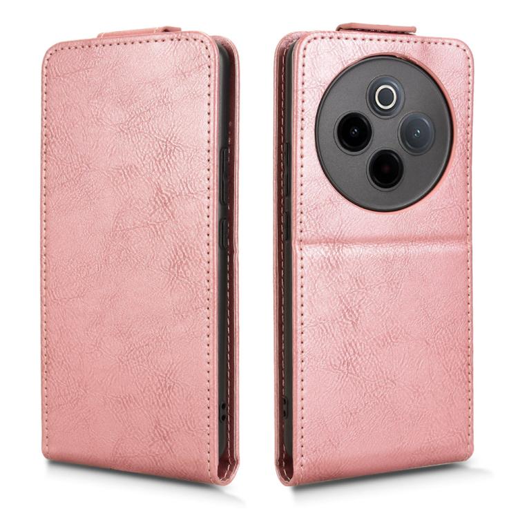 For vivo Y300 Pro 5G / iQOO Z10 5G India Magnetic Vertical Flip Leather Phone Case with Buckle