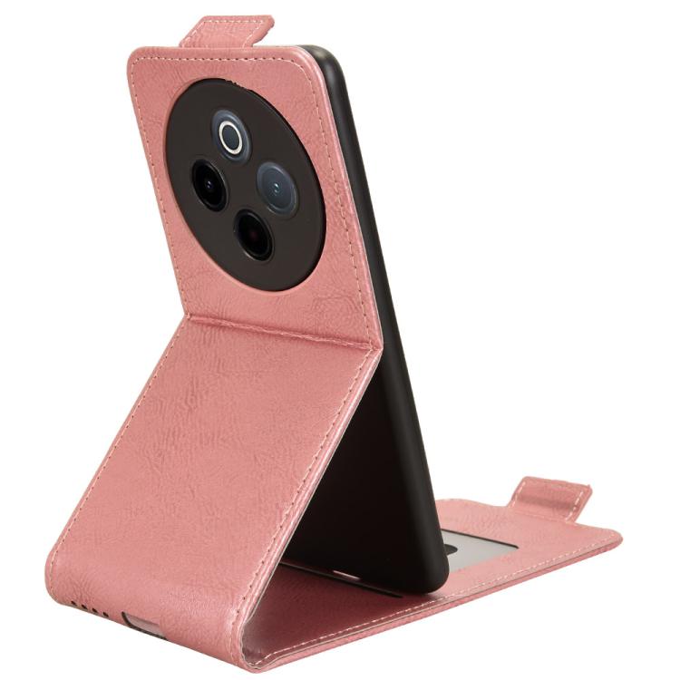For vivo Y300 Pro 5G / iQOO Z10 5G India Magnetic Vertical Flip Leather Phone Case with Buckle