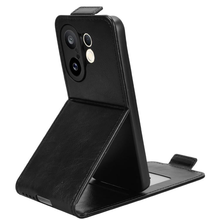 For vivo X200 FE / S30 Pro mini Magnetic Vertical Flip Leather Phone Case with Buckle