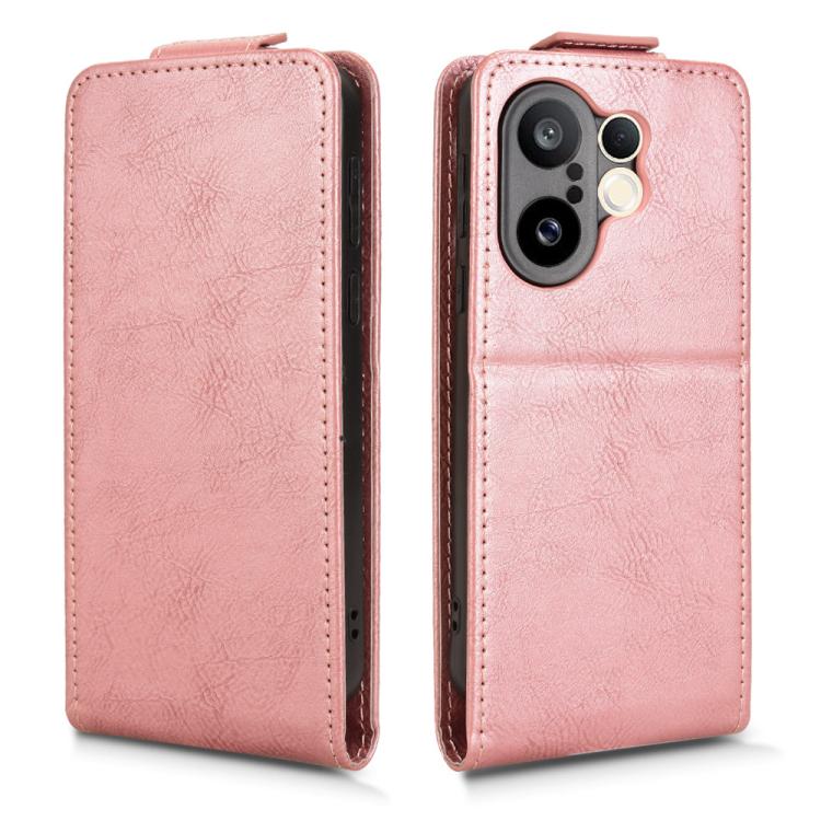 For vivo X200 FE / S30 Pro mini Magnetic Vertical Flip Leather Phone Case with Buckle
