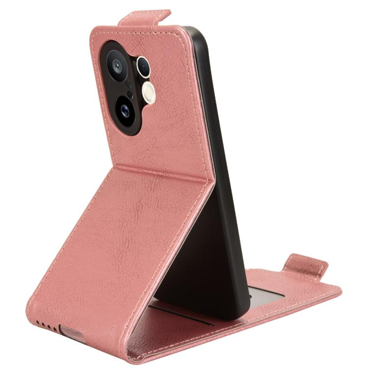 For vivo X200 FE / S30 Pro mini Magnetic Vertical Flip Leather Phone Case with Buckle