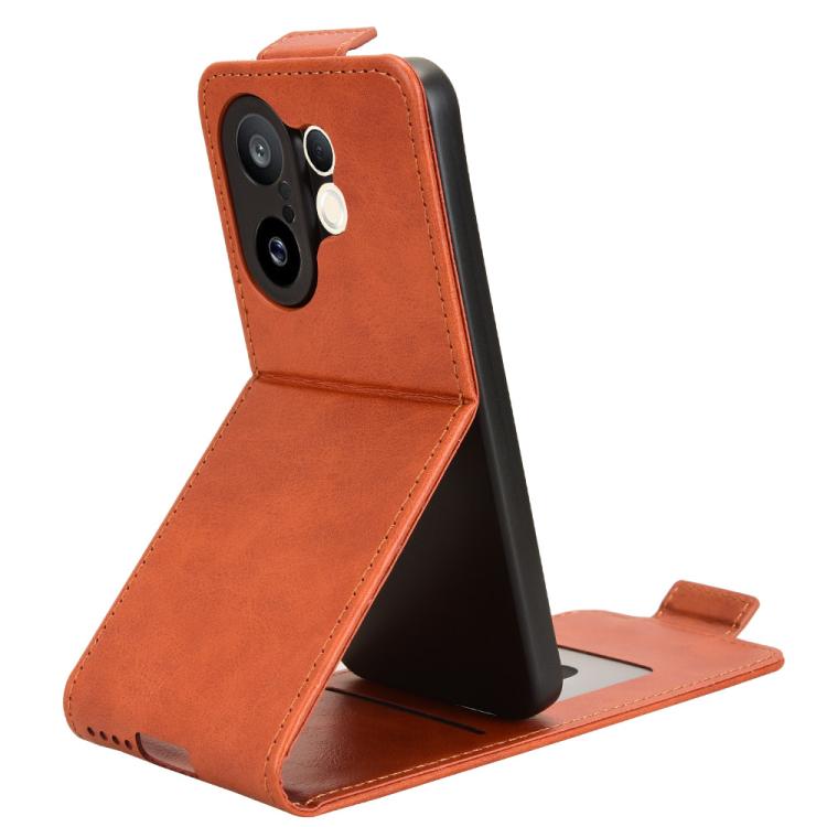 For vivo X200 FE / S30 Pro mini Magnetic Vertical Flip Leather Phone Case with Buckle