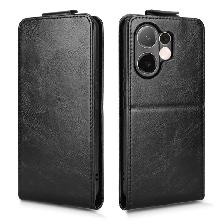 For vivo V60 5G Magnetic Vertical Flip Leather Phone Case with Buckle