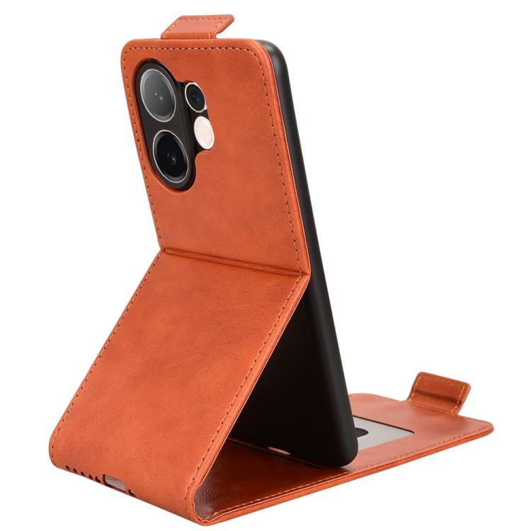 For vivo V60 5G Magnetic Vertical Flip Leather Phone Case with Buckle