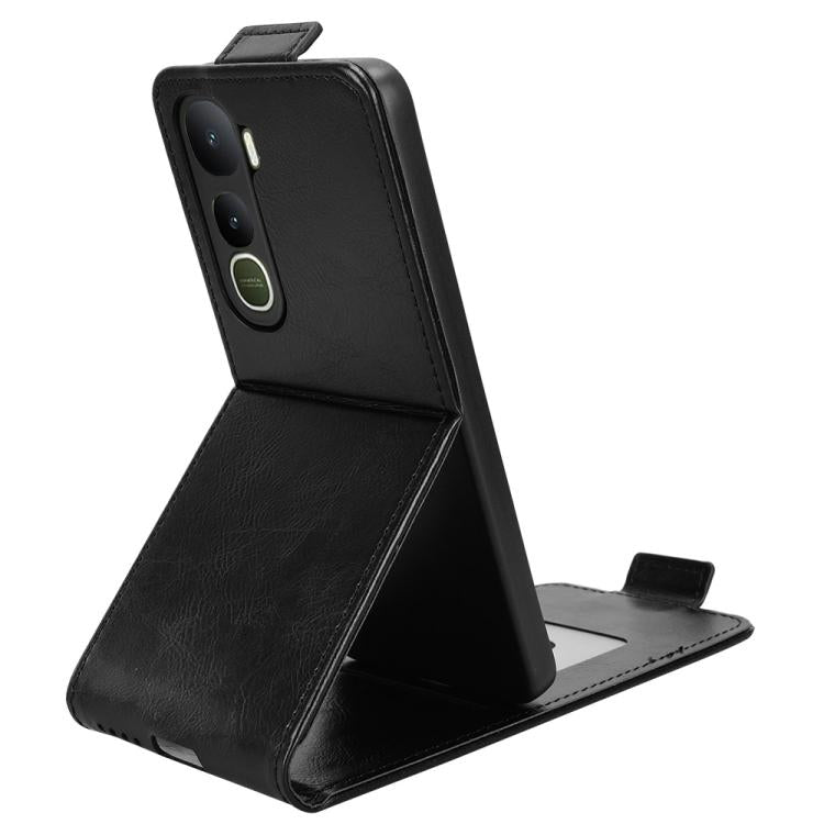 For vivo Y400 5G Global Magnetic Vertical Flip Leather Phone Case with Buckle