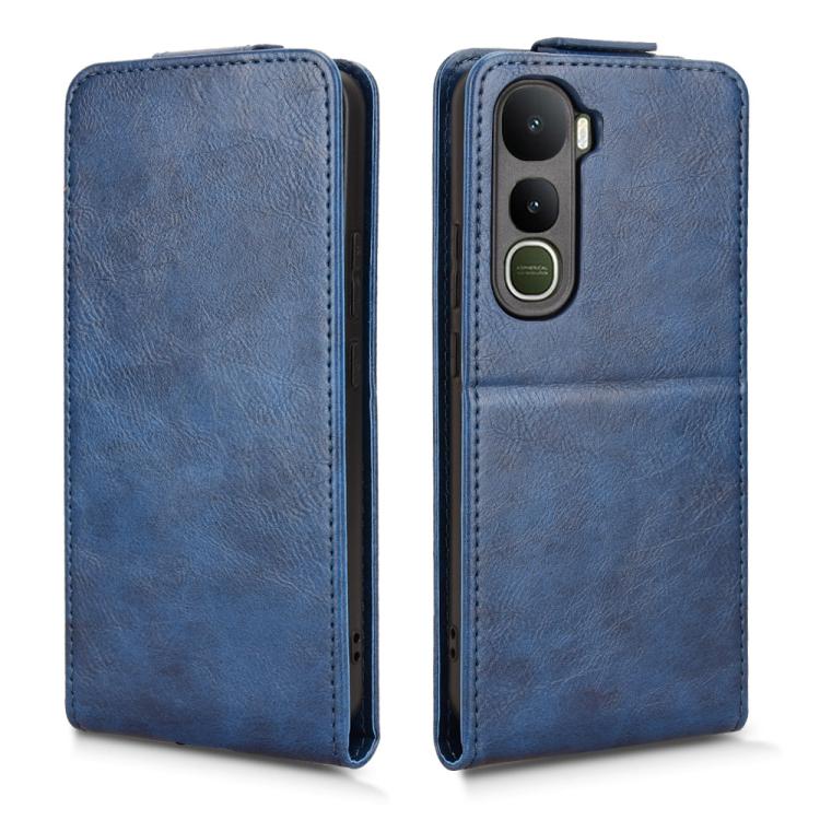 For vivo Y400 5G Global Magnetic Vertical Flip Leather Phone Case with Buckle