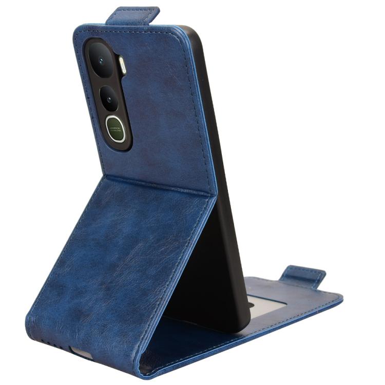 For vivo Y400 5G Global Magnetic Vertical Flip Leather Phone Case with Buckle