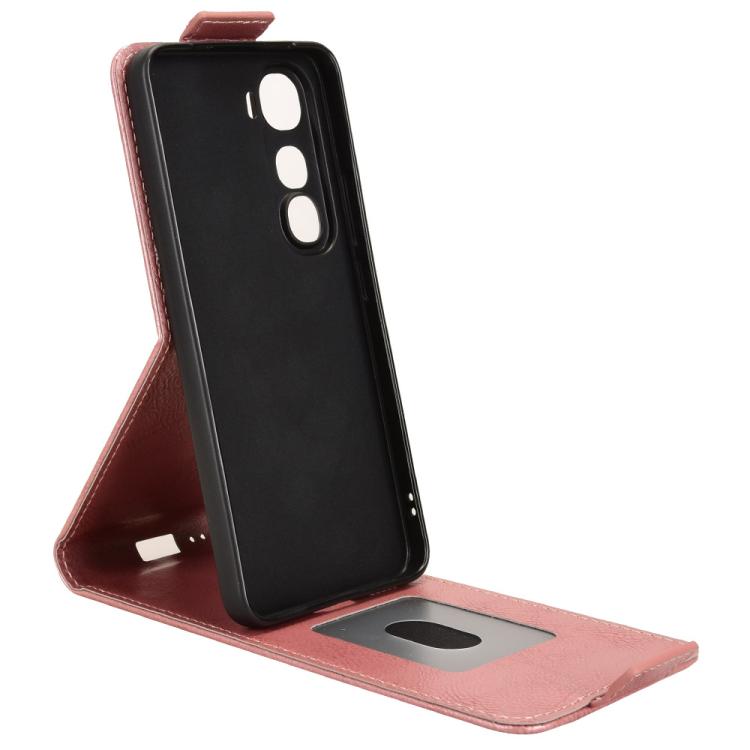 For vivo Y400 5G Global Magnetic Vertical Flip Leather Phone Case with Buckle