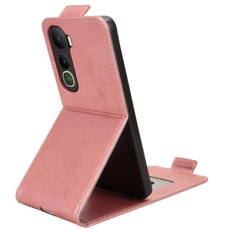 For vivo Y400 5G Global Magnetic Vertical Flip Leather Phone Case with Buckle