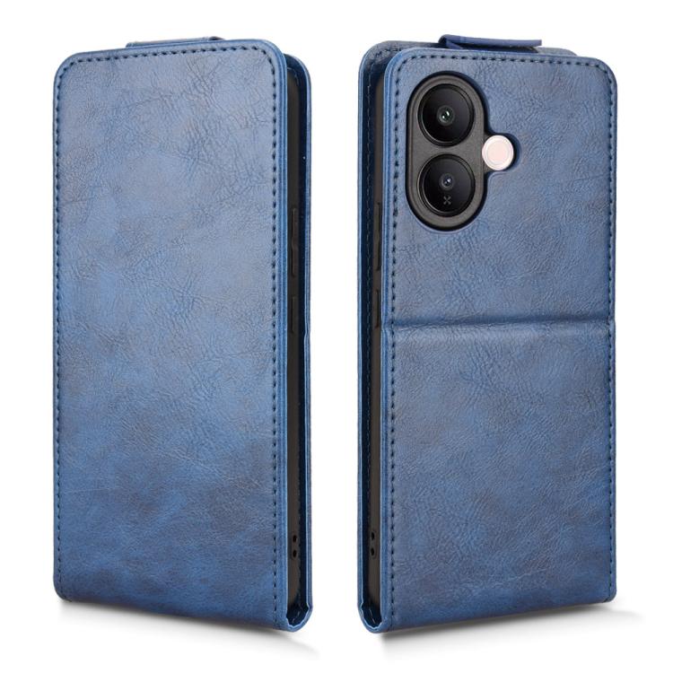 For vivo V60 Lite 4G / 5G Magnetic Vertical Flip Leather Phone Case with Buckle