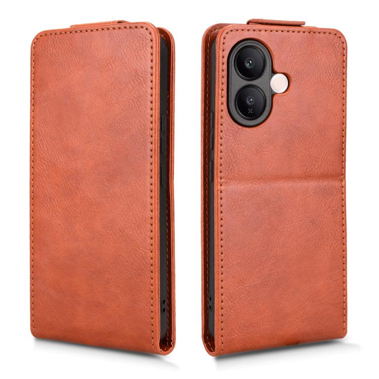 For vivo V60 Lite 4G / 5G Magnetic Vertical Flip Leather Phone Case with Buckle