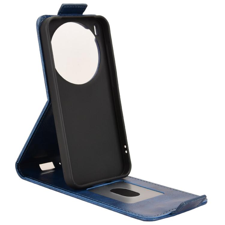 For vivo X300 5G Magnetic Vertical Flip Leather Phone Case with Buckle