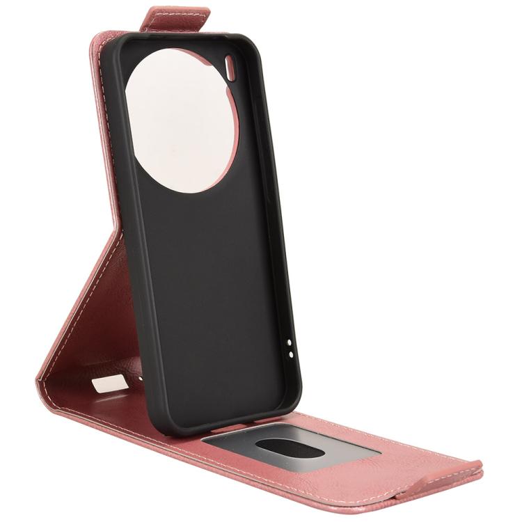 For vivo X300 5G Magnetic Vertical Flip Leather Phone Case with Buckle