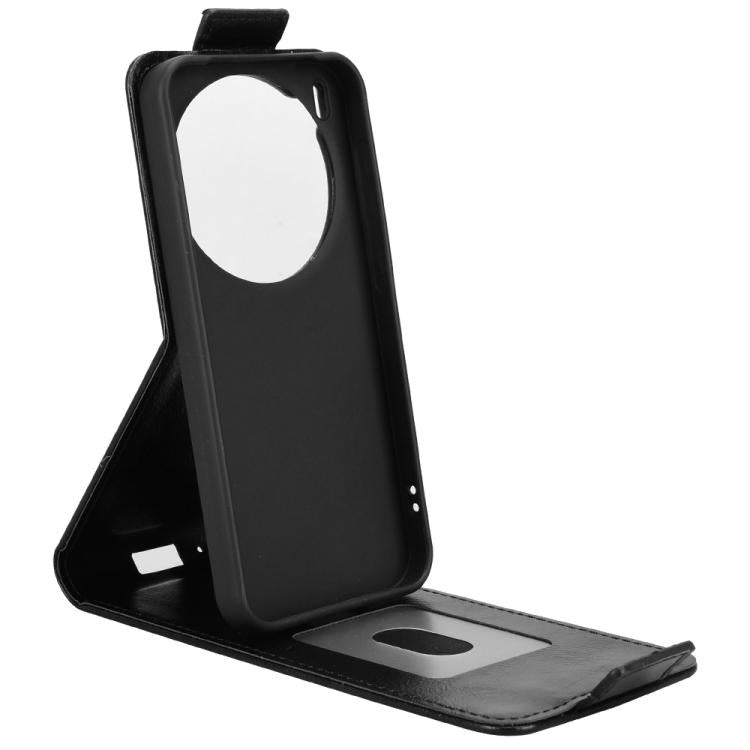For vivo X300 Pro 5G Magnetic Vertical Flip Leather Phone Case with Buckle