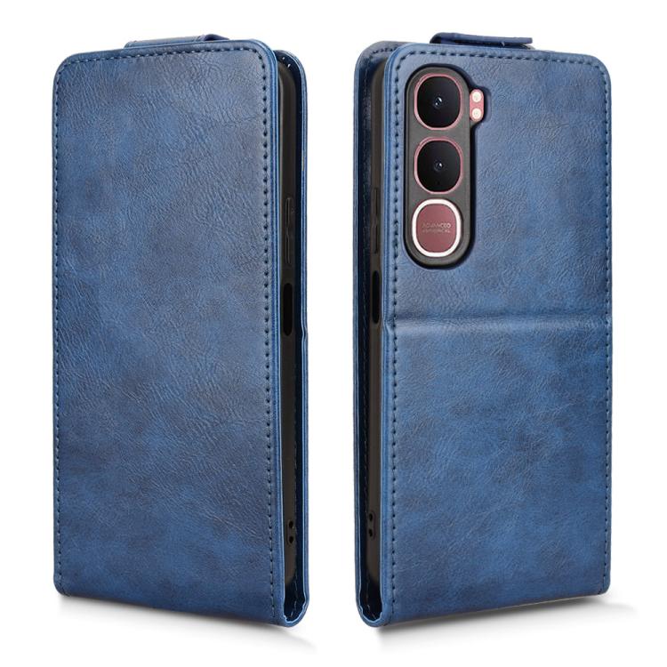 For vivo Y31 5G India / Y21d Global Magnetic Vertical Flip Leather Phone Case with Buckle