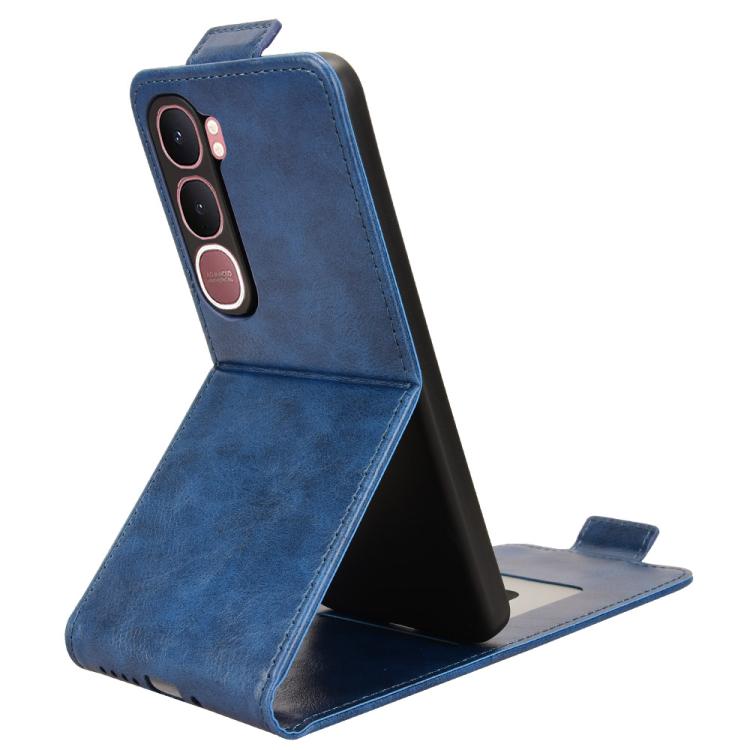 For vivo Y31 5G India / Y21d Global Magnetic Vertical Flip Leather Phone Case with Buckle