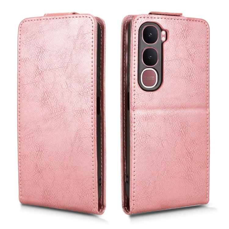 For vivo Y31 5G India / Y21d Global Magnetic Vertical Flip Leather Phone Case with Buckle
