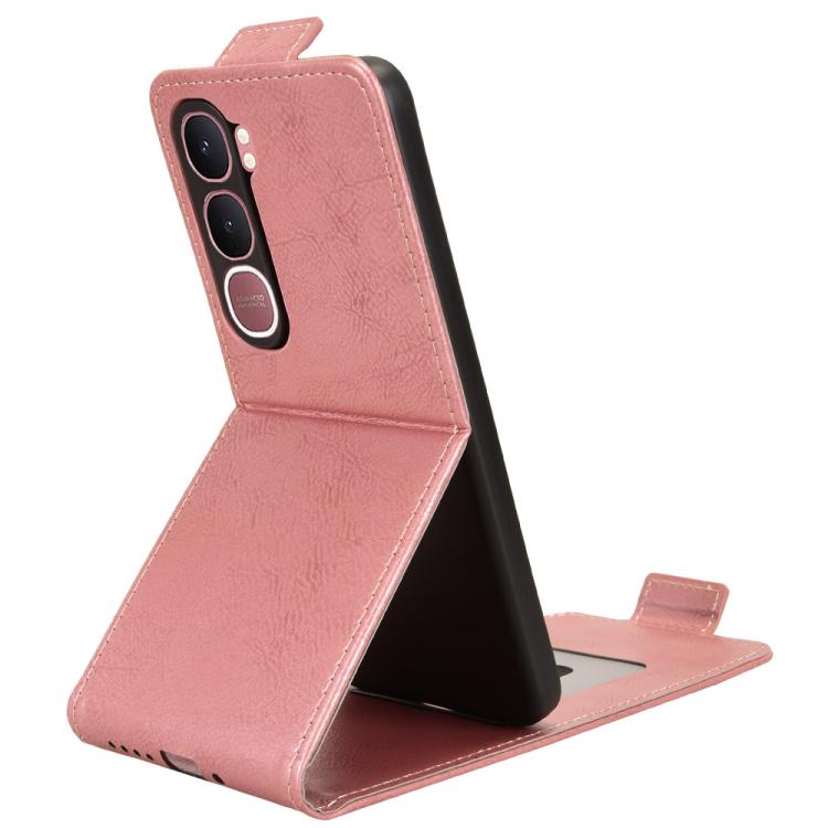 For vivo Y31 5G India / Y21d Global Magnetic Vertical Flip Leather Phone Case with Buckle