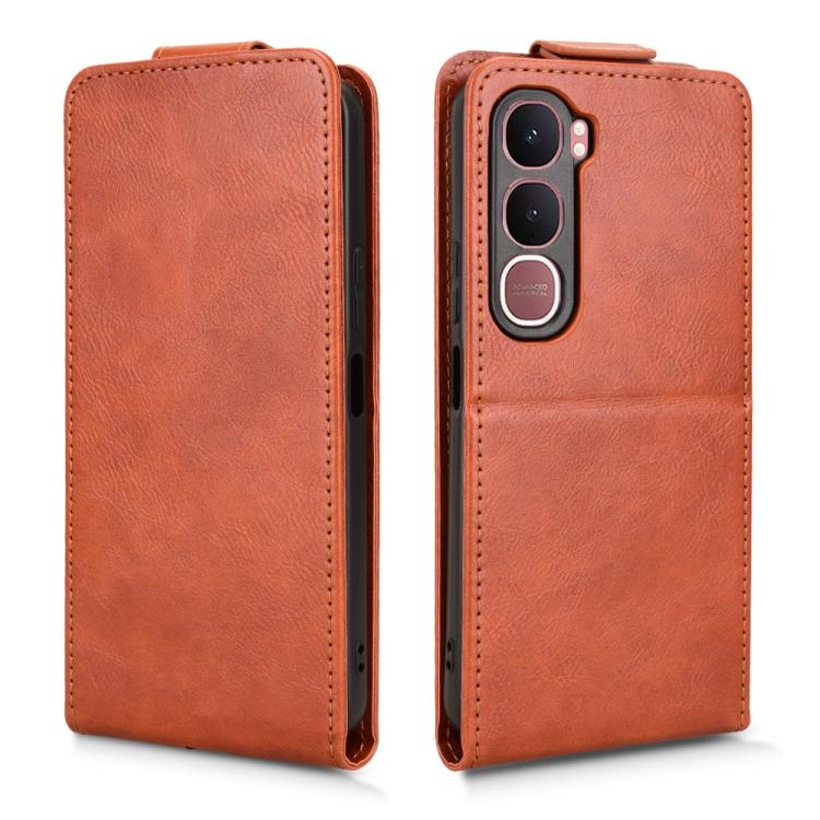 For vivo Y31 5G India / Y21d Global Magnetic Vertical Flip Leather Phone Case with Buckle