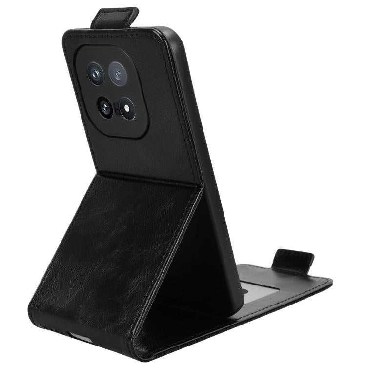 For vivo iQOO 15 Magnetic Vertical Flip Leather Phone Case with Buckle