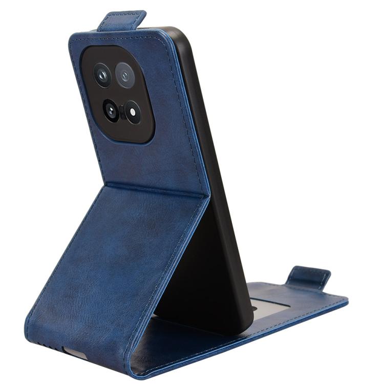 For vivo iQOO 15 Magnetic Vertical Flip Leather Phone Case with Buckle