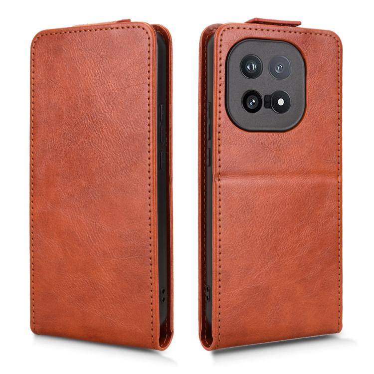 For vivo iQOO 15 Magnetic Vertical Flip Leather Phone Case with Buckle