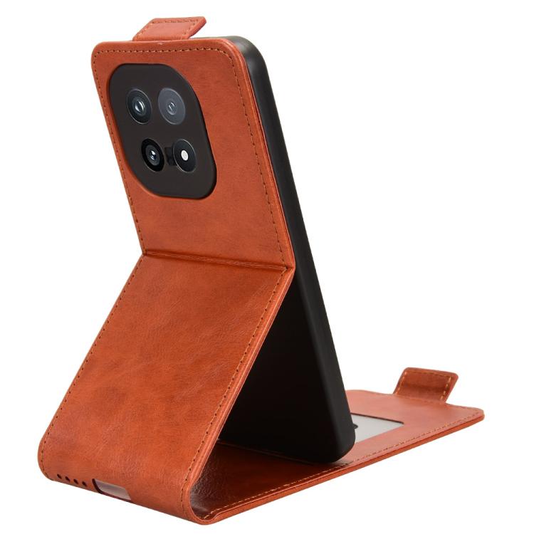 For vivo iQOO 15 Magnetic Vertical Flip Leather Phone Case with Buckle