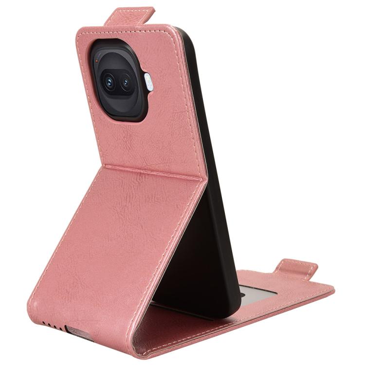For vivo iQOO 15R 5G / Z11 Turbo 5G Magnetic Vertical Flip Leather Phone Case with Buckle