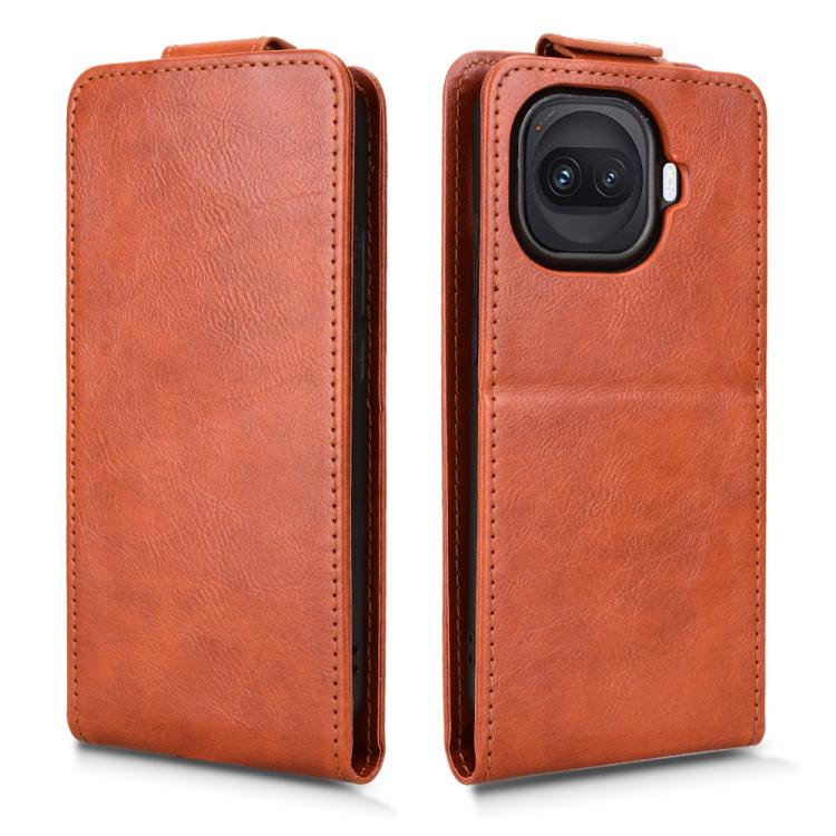 For vivo iQOO 15R 5G / Z11 Turbo 5G Magnetic Vertical Flip Leather Phone Case with Buckle