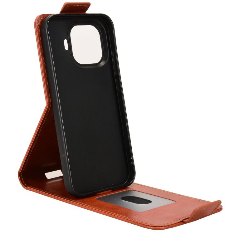 For vivo iQOO 15R 5G / Z11 Turbo 5G Magnetic Vertical Flip Leather Phone Case with Buckle