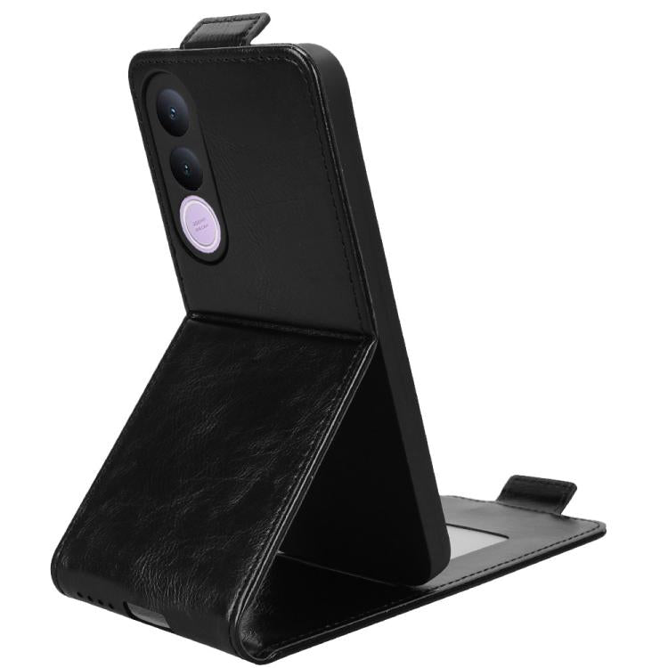 For vivo V70 FE 5G Magnetic Vertical Flip Leather Phone Case with Buckle