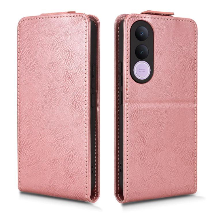 For vivo V70 FE 5G Magnetic Vertical Flip Leather Phone Case with Buckle