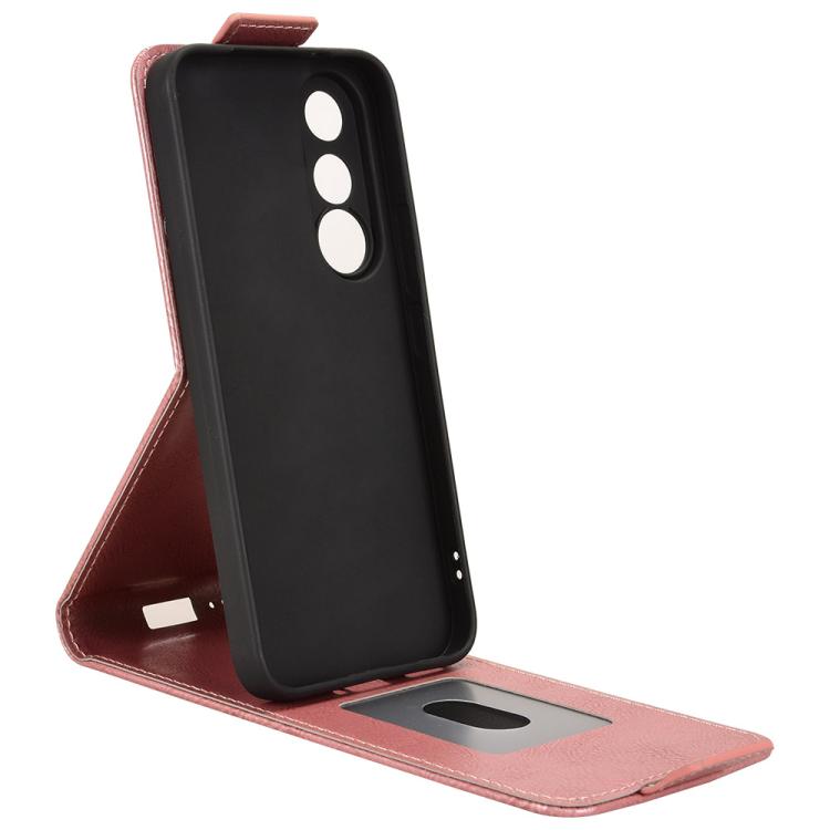 For vivo V70 FE 5G Magnetic Vertical Flip Leather Phone Case with Buckle