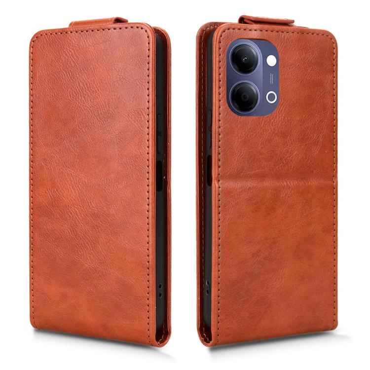 For vivo Y21 5G 2026 / Y05 4G Magnetic Vertical Flip Leather Phone Case with Buckle
