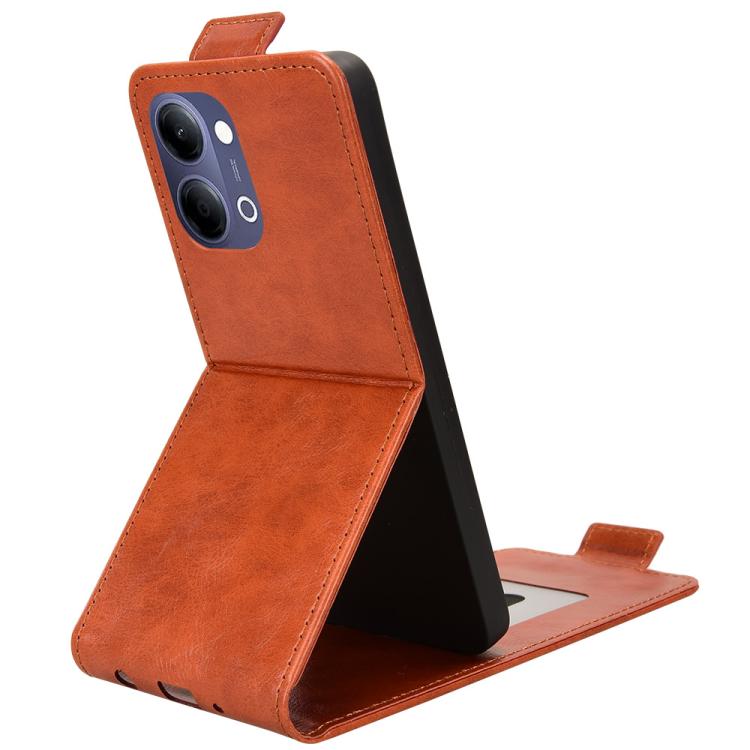 For vivo Y21 5G 2026 / Y05 4G Magnetic Vertical Flip Leather Phone Case with Buckle