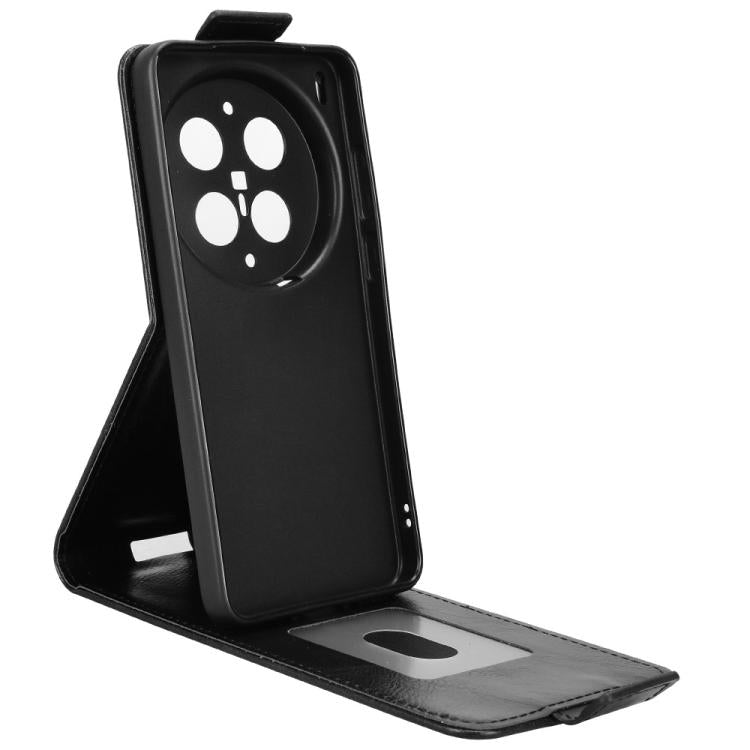 For vivo X300 Ultra Magnetic Vertical Flip Leather Phone Case with Buckle