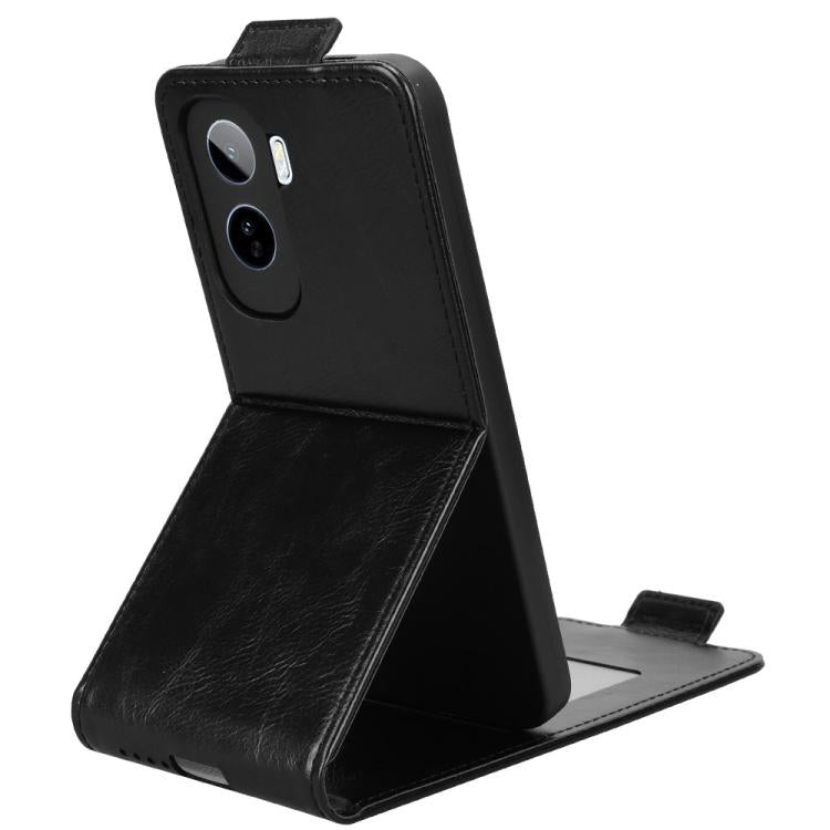 For vivo T5 Pro 5G / iQOO Z11 Magnetic Vertical Flip Leather Phone Case with Buckle