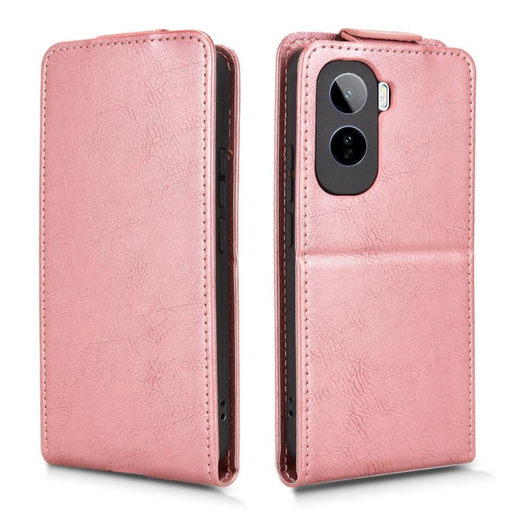 For vivo T5 Pro 5G / iQOO Z11 Magnetic Vertical Flip Leather Phone Case with Buckle