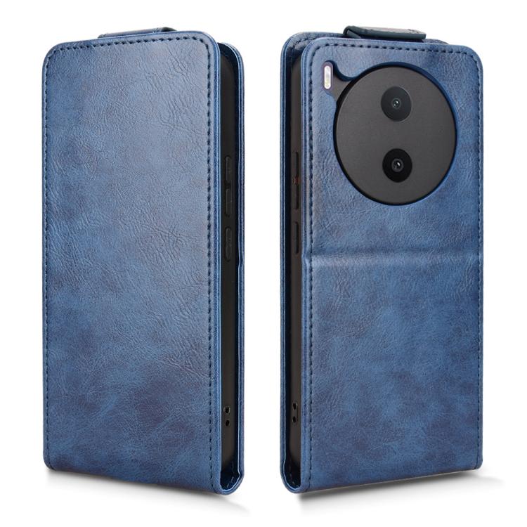 For vivo Y600 Pro 5G Magnetic Vertical Flip Leather Phone Case with Buckle
