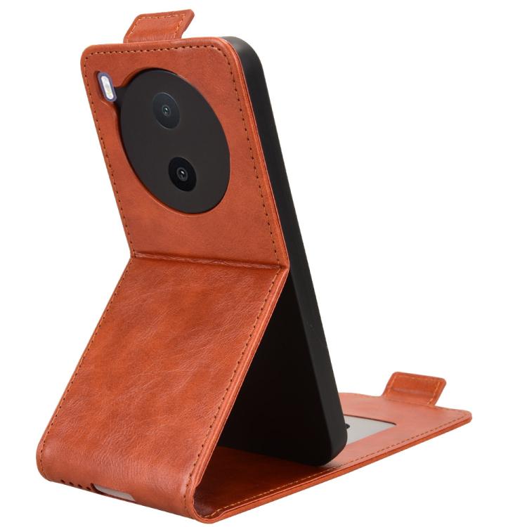 For vivo Y600 Pro 5G Magnetic Vertical Flip Leather Phone Case with Buckle