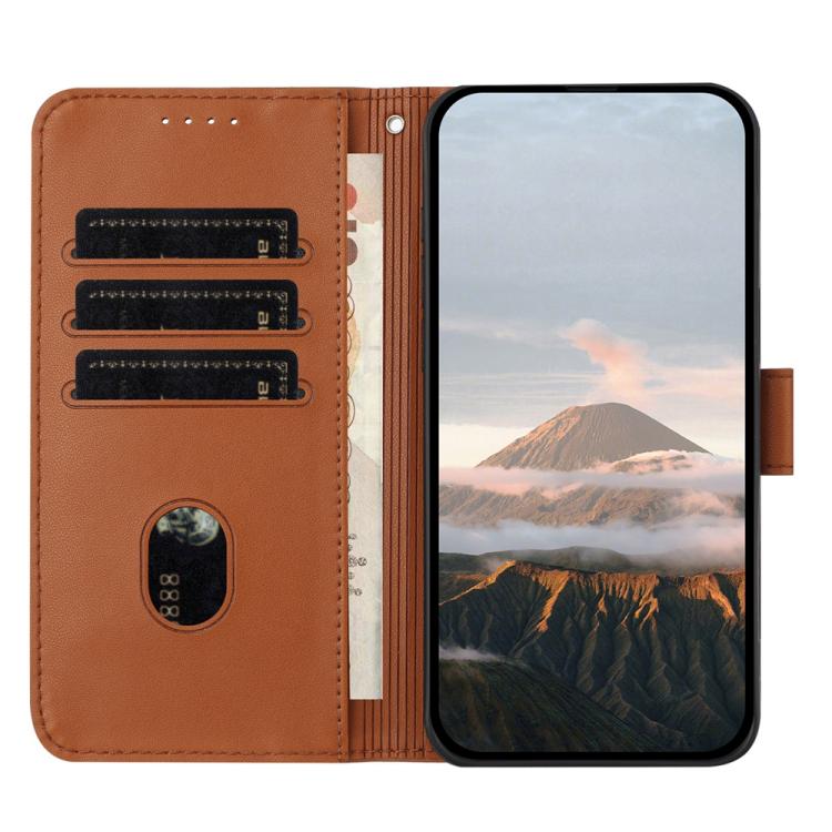 For ZTE Blade A32 Triangle Pattern Buckle Clasp Leather Phone Case