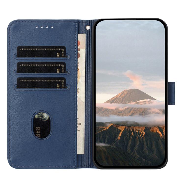 For ZTE Blade A52 Triangle Pattern Buckle Clasp Leather Phone Case