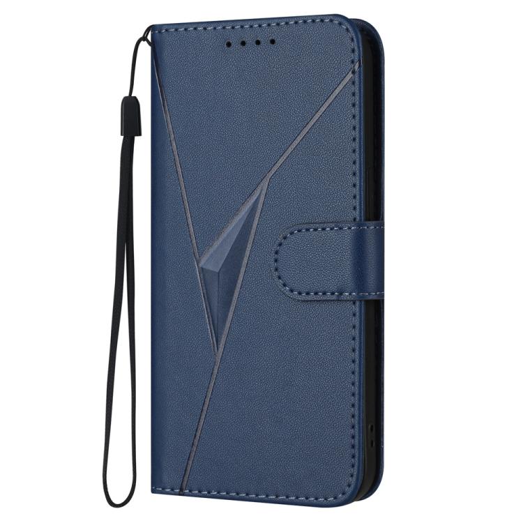 For ZTE Blade A35e 4G Triangle Pattern Buckle Clasp Leather Phone Case