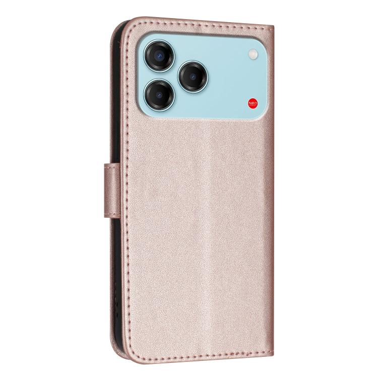 For ZTE Blade V80 Vita Triangle Pattern Buckle Clasp Leather Phone Case