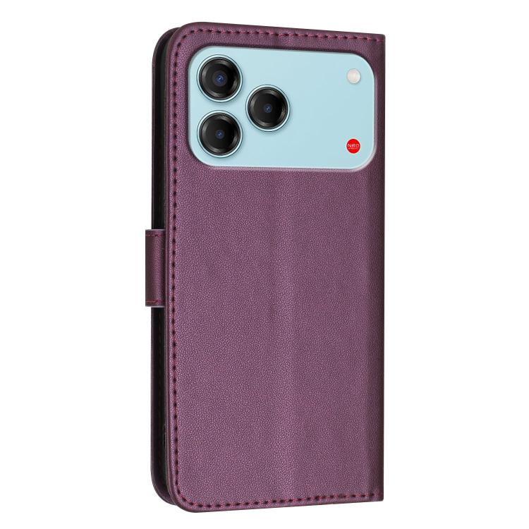 For ZTE Blade V80 Vita Triangle Pattern Buckle Clasp Leather Phone Case