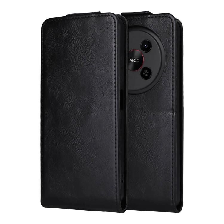 For ZTE Blade V70 Max Magnetic Vertical Flip Leather Phone Case with Buckle