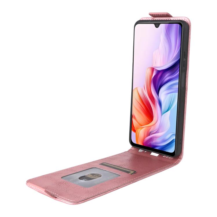 For ZTE Blade V70 Max Magnetic Vertical Flip Leather Phone Case with Buckle