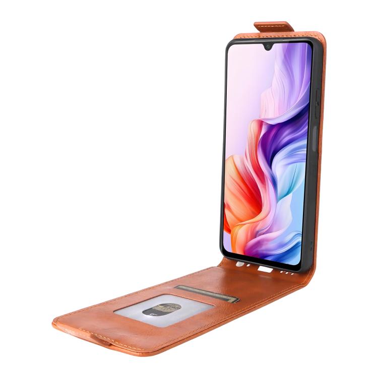 For ZTE Blade V70 Max Magnetic Vertical Flip Leather Phone Case with Buckle